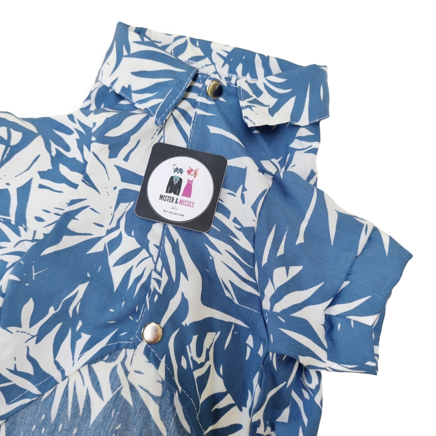 Camisa estampada color azul para perros de Mister And Misses Pet