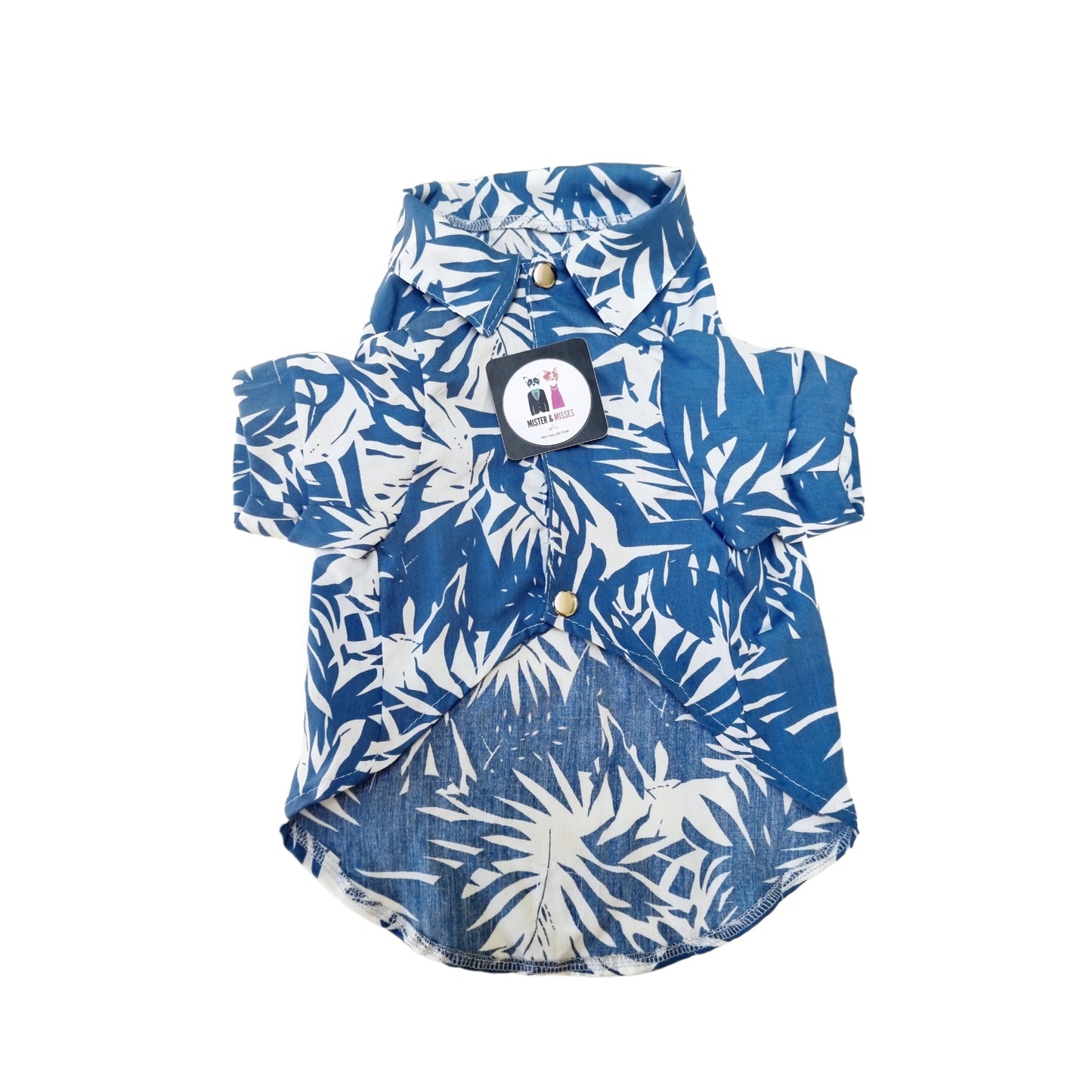 Camisa estampada color azul para perros de Mister And Misses Pet