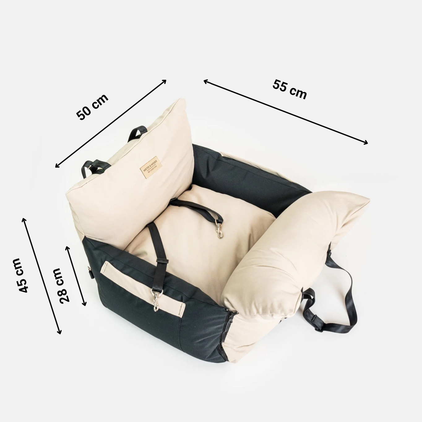 Transportador de auto para perros de Mister And Misses Pet