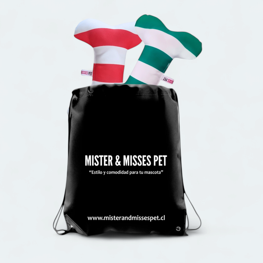 Juguete para perro en forma de huesito edición navidad de Mister And Misses Pet