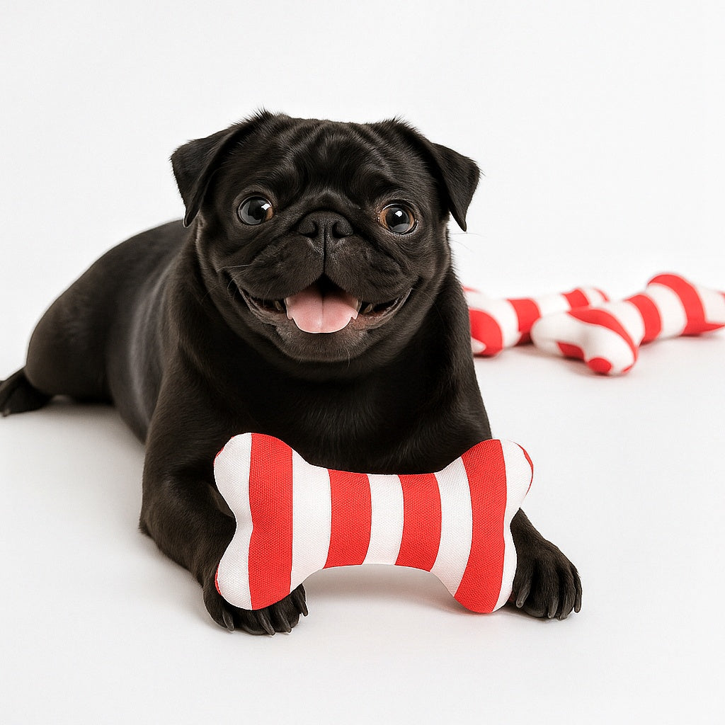 JUGUETE HUESITO NAVIDEÑO ROJO