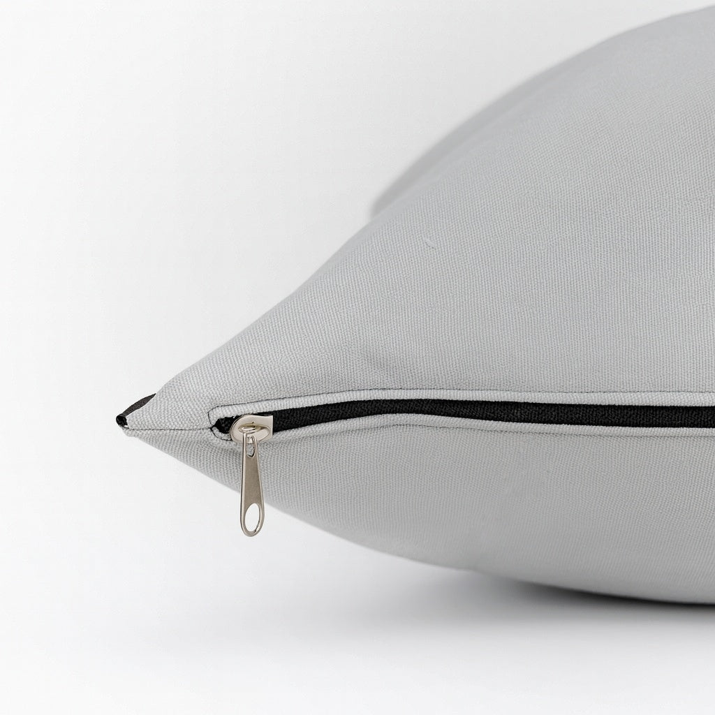 Cama para perro tela gris detalle de cierro negro Mister & Misses Pet