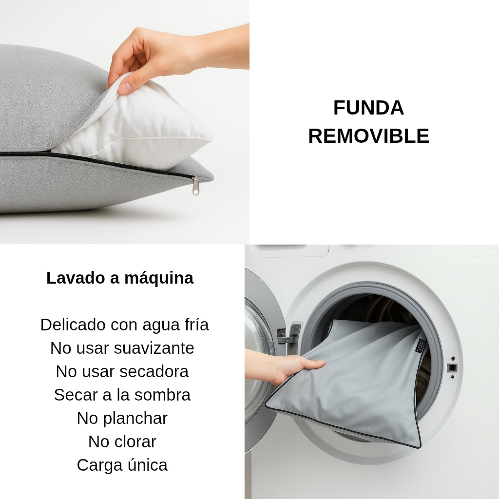 Cama para perro color gris indicaciones de lavado. Mister & Misses Pet