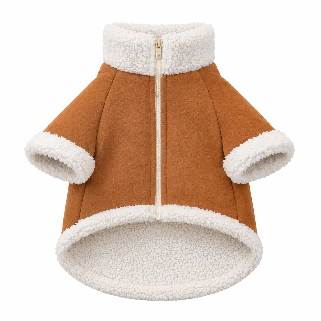 CHAQUETA PARA PERRO SUEDE CAMEL