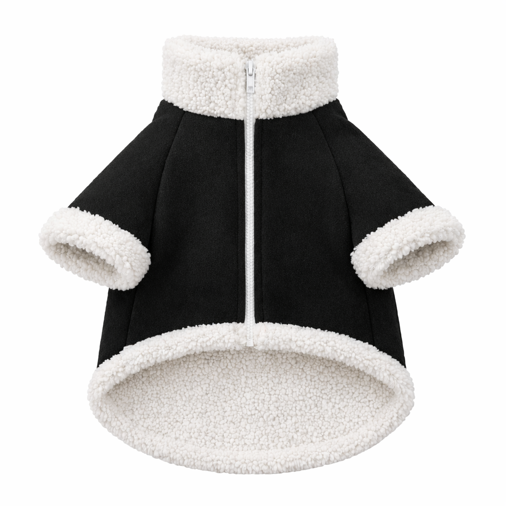 CHAQUETA PARA PERRO SUEDE NEGRO