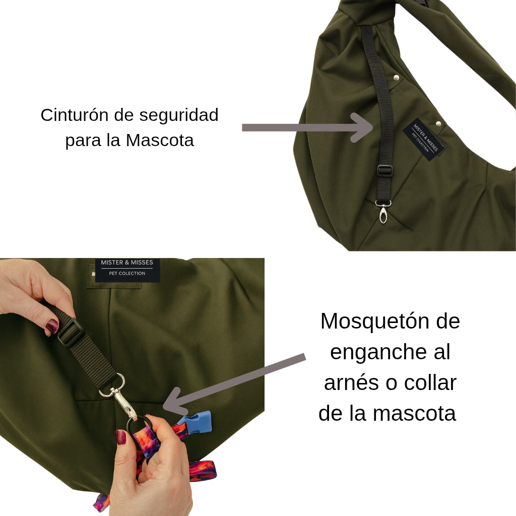 fular perro verde musgo instrucciones de uso mister and misses pet
