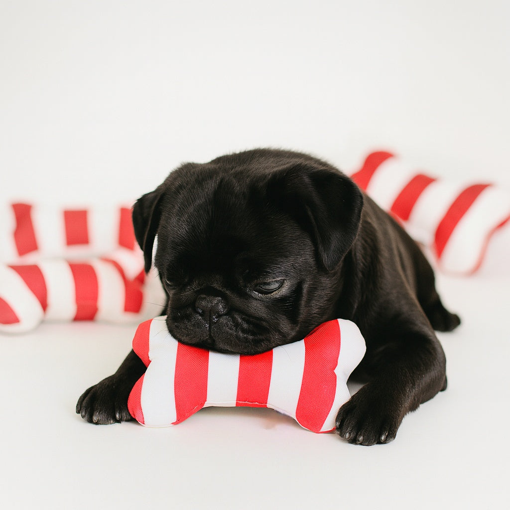 JUGUETE HUESITO NAVIDEÑO ROJO