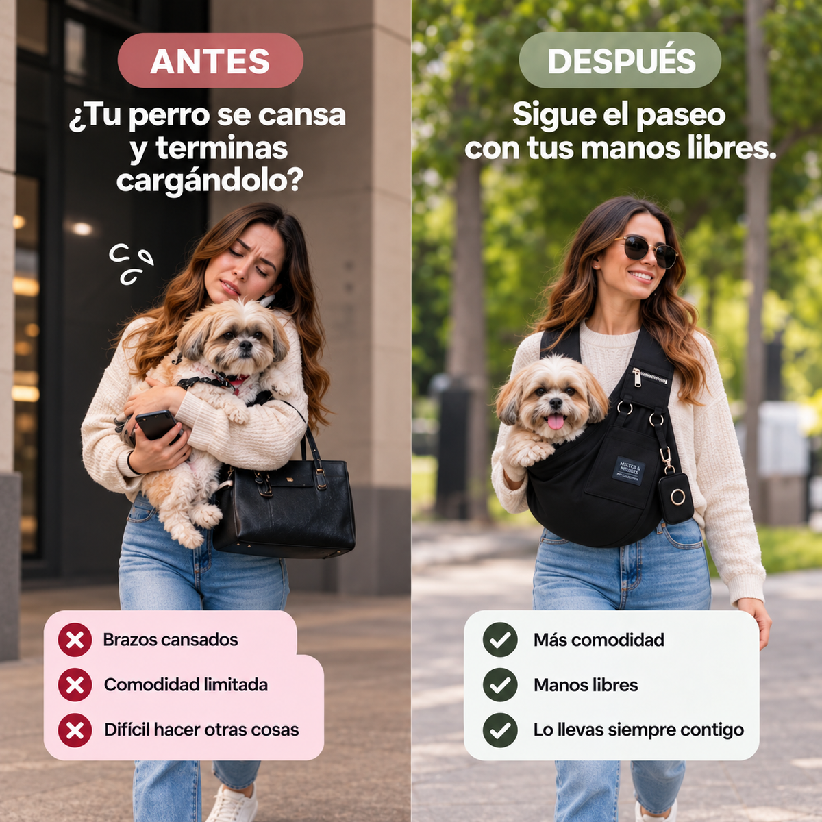 FULAR TRANSPORTADOR PARA PERROS + ENVÍO GRATIS